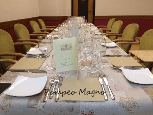 Il  Re dei vini “ Cheurlin e Fils” al Ristorante ” Pompeo Magno”