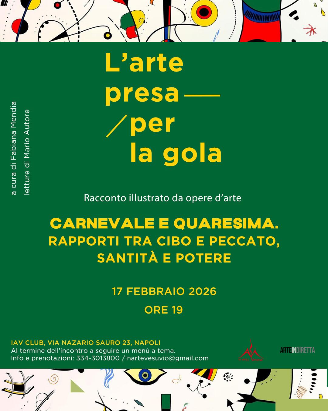 carnevale arte presa per la gola